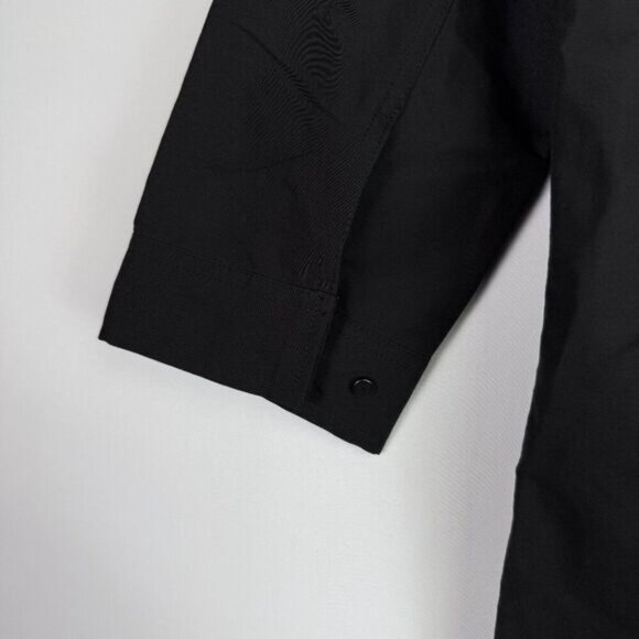 Everlane The Renew Anorak High Low Hem Water Repellant Jacket Black S - Picture 5 of 11